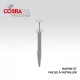 Vis de fondation support plat - COBRA SPIRAL G-800 60x800mm