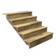 Escalier bois - 5 marches pleines L-120cm H-85cm