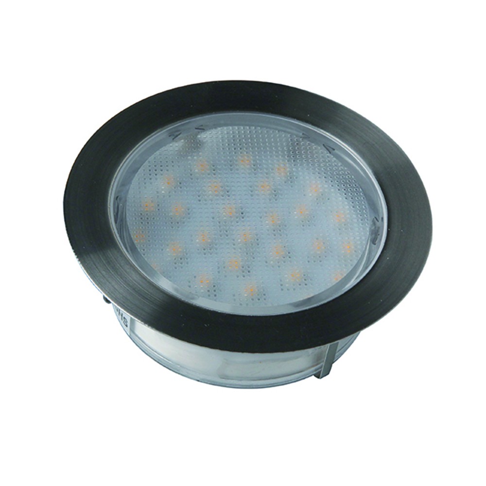  spot  LED ALGA blanc encastrable  pour terrasse  bois  HELIA 