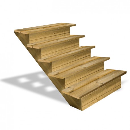 Main courante escalier pour terrasse bois mobil-home
