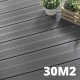 Kit terrasse composite - ATLANTA Platinium 10m² à 50m²